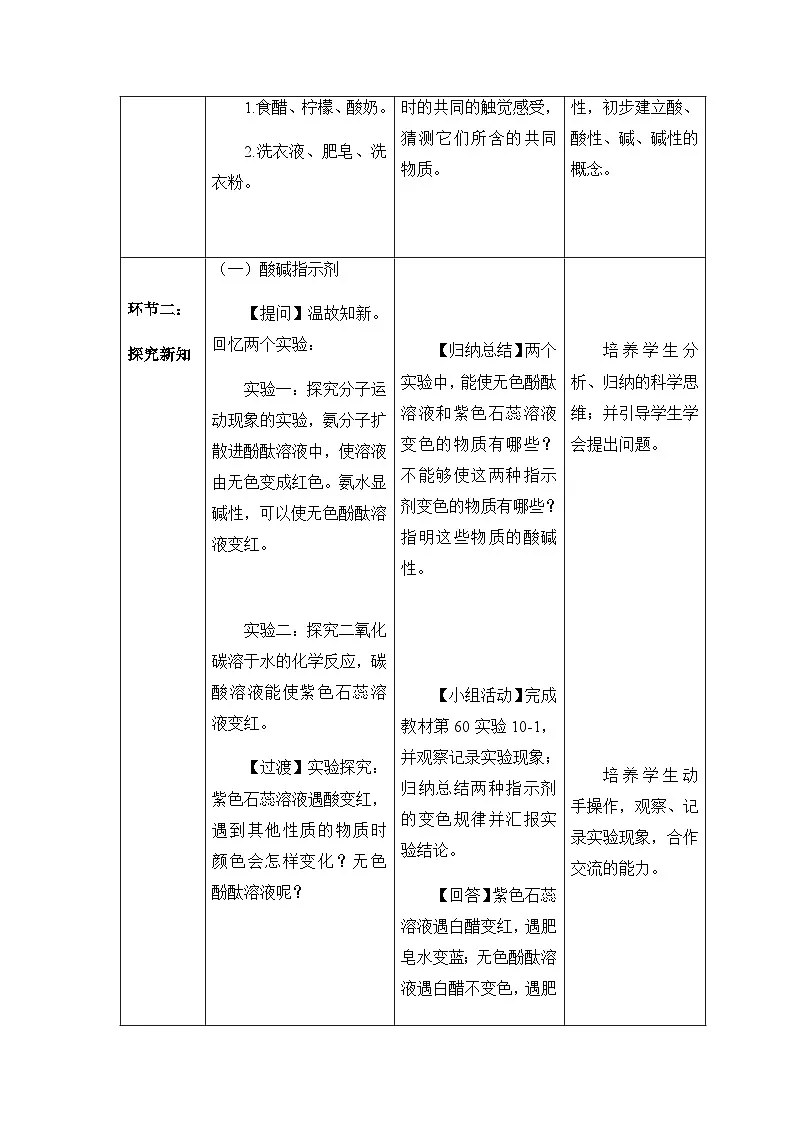 课题1 溶液的酸碱性 教学设计第3页