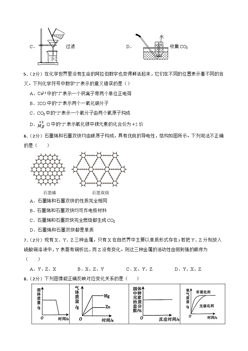2024年甘肃省武威市凉州区武威三中教研联片中考模拟考试二模化学试题第2页