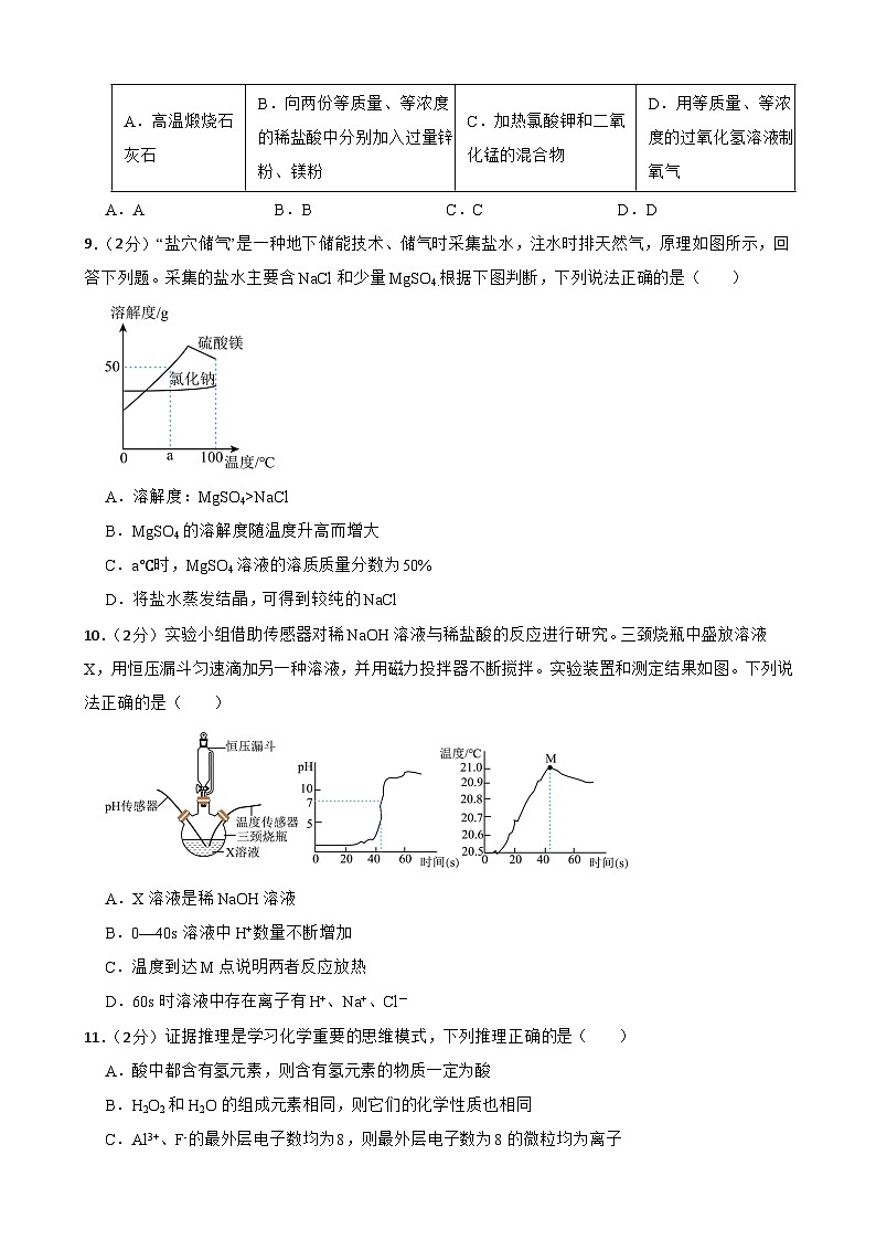 2024年甘肃省武威市凉州区武威三中教研联片中考模拟考试二模化学试题第3页