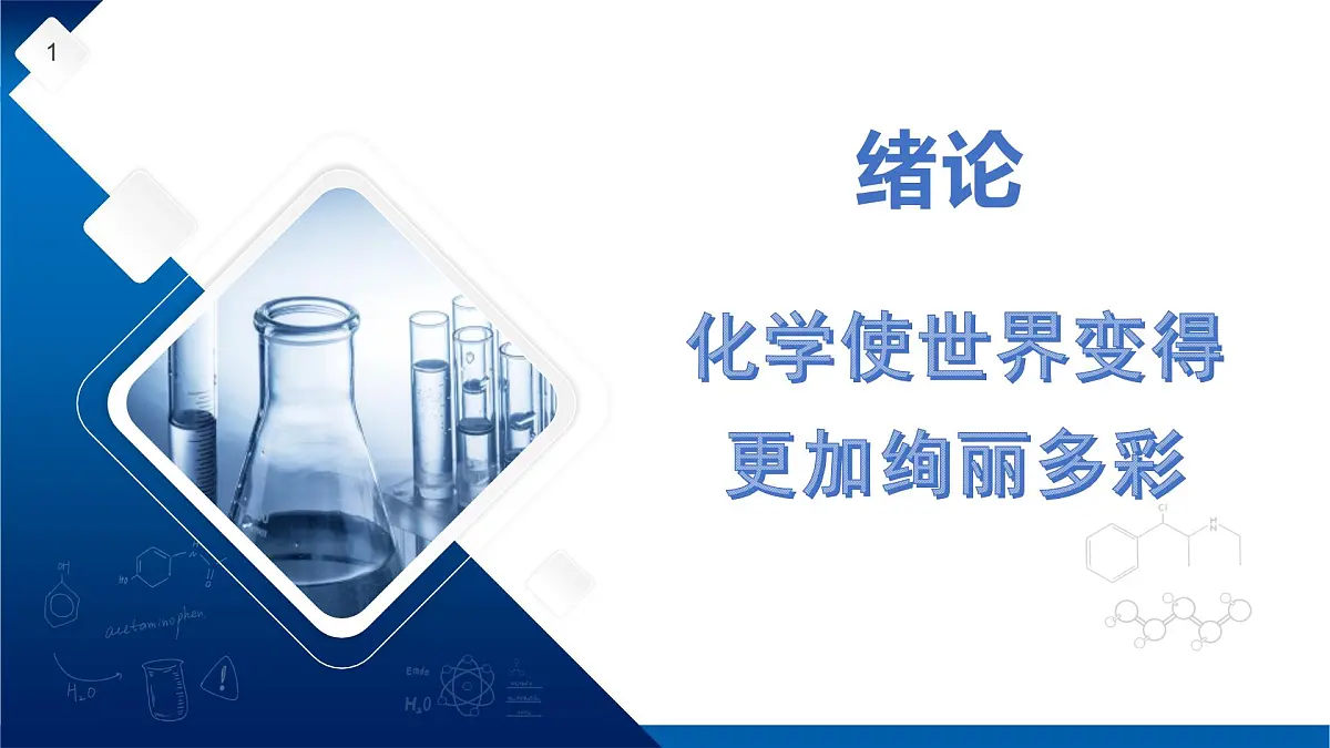 绪论 化学使世界变得更加绚丽多彩 课件第1页