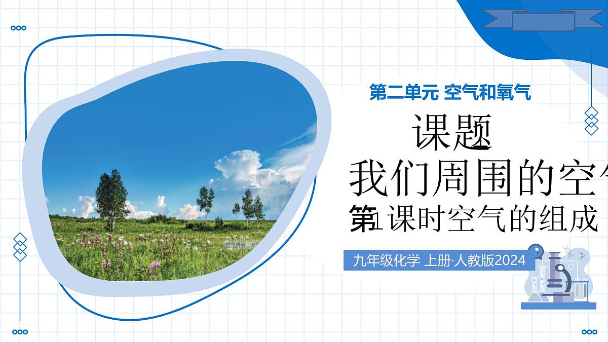 课题1 我们周围的空气 第1课时 空气的组成（教学课件） -2025-2026学年九年级化学上册（人教版2024）第1页