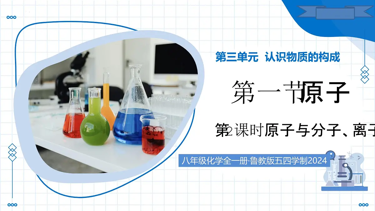第一节 原子 第2课时 原子与分子、离子（教学课件）-2025-2026学年八年级化学全一册（鲁教版五四学制2024）第1页