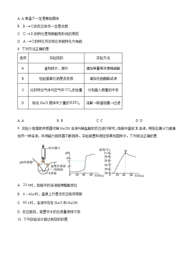 广东省深圳市宝安中学2025届中考三模 化学试题第3页
