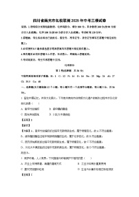 四川省南充市名校联测2025年中考三模化学试卷（解析版）