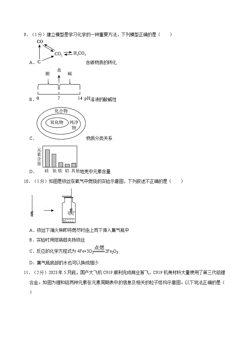 2024年山东省淄博市博山区中考化学二模试卷（含解析）第3页