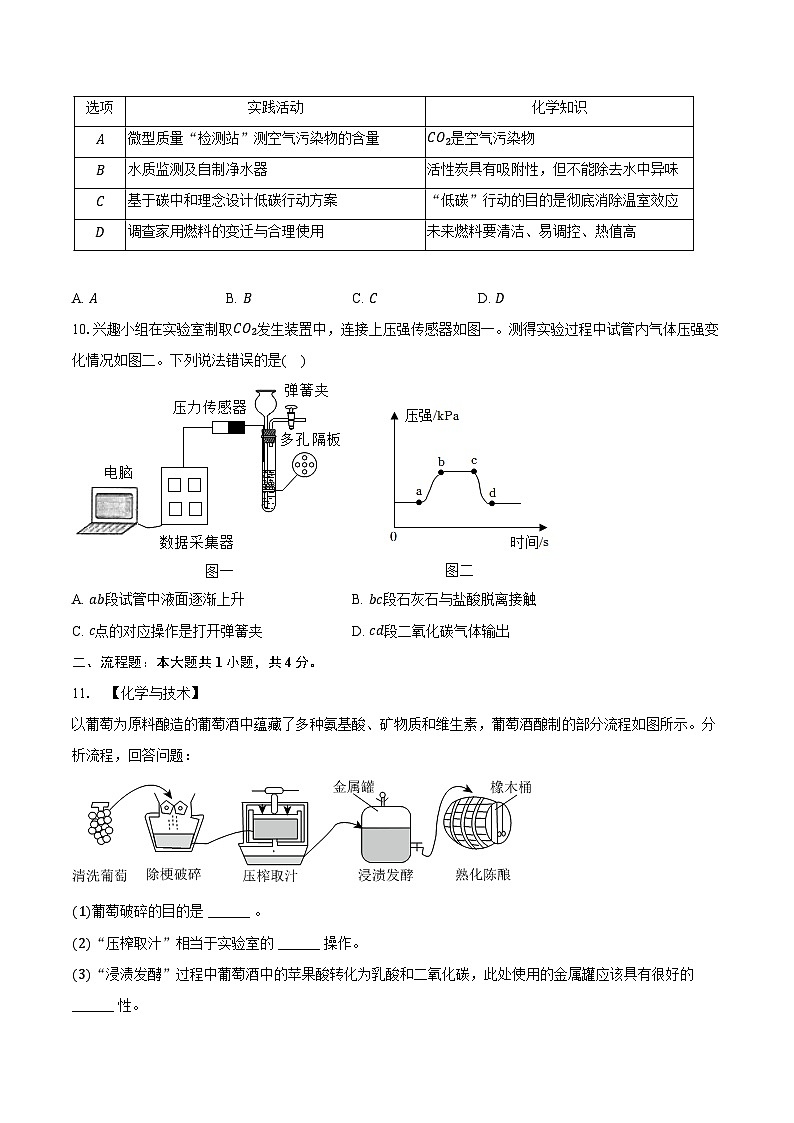 山西省晋中市介休市2024-2025学年九年级（上）期末化学试卷第3页