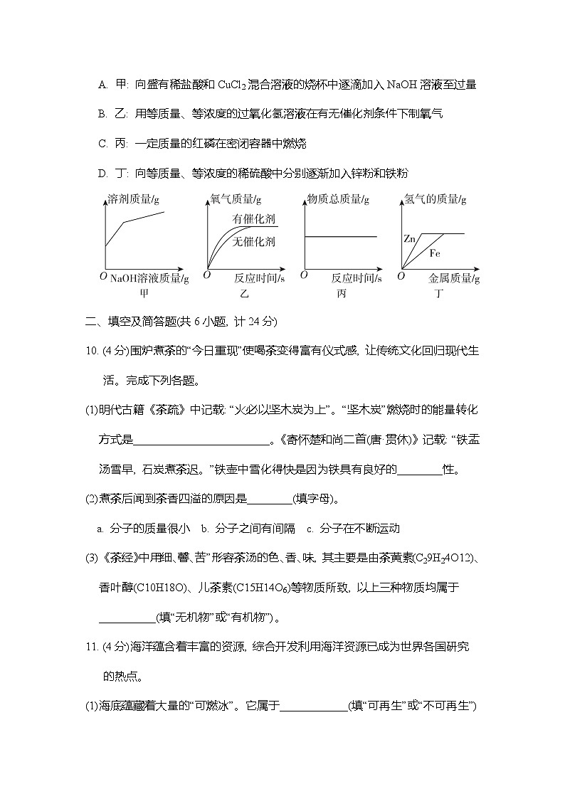 2025年春九年级化学下册 中考综合模拟测试卷二（人教陕西版）第3页