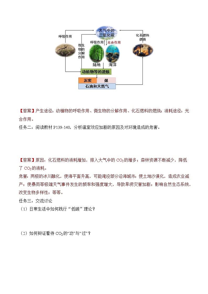 人教版（2024）化学九上 第六单元2.2《碳的氧化物》导学案（解析卷）第2页