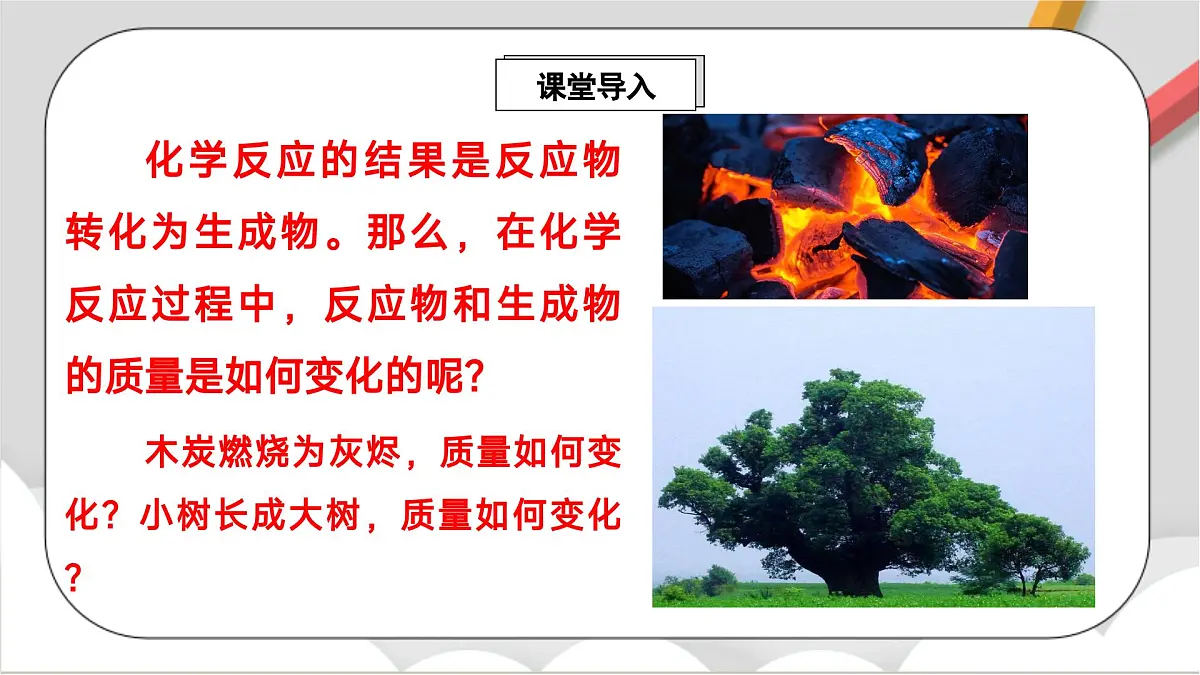 鲁教版（五四制）（2024）化学八年级全册 5.1《 化学反应中的质量守恒》 课件第2页