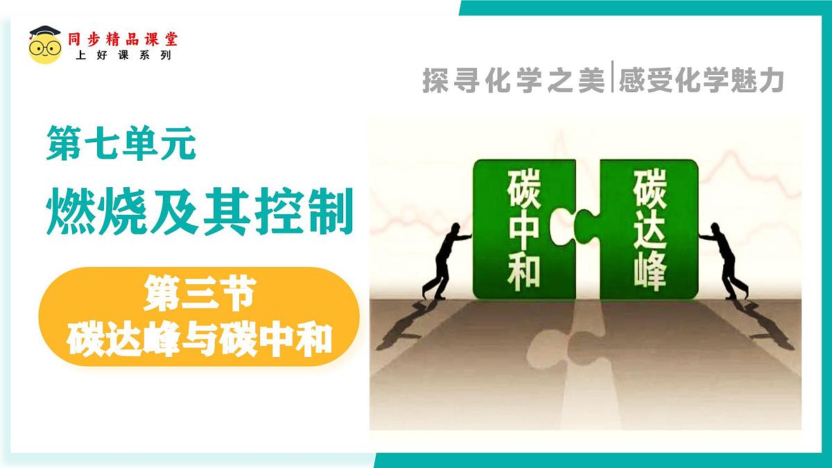 鲁教版（五四制）（2024）化学八年级全册 7.3《 碳达峰与碳中和》  课件第1页