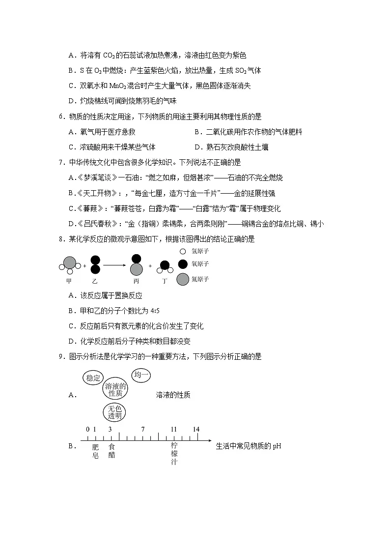 2025年黑龙江省佳木斯部分学校中考三模化学试题（无答案）第2页