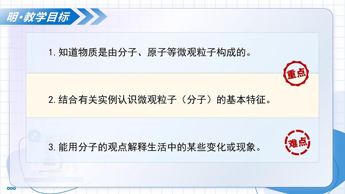 第三单元 课题1 分子和原子 第1课时 物质由微观粒子（教学课件）-2025-2026学年八年级化学全一册（人教版五四学制2024）第3页