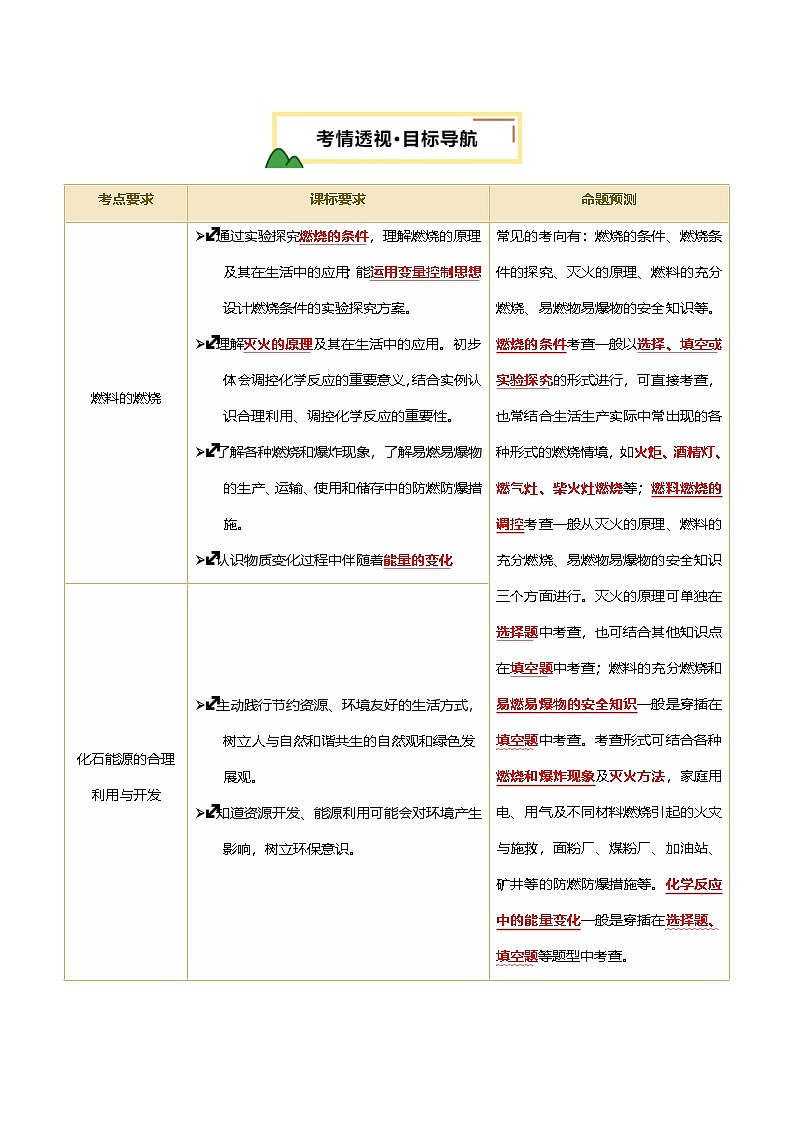 2025人教版九年级中考化学专题知识真题讲练  主题04 化学与社会发展第2页