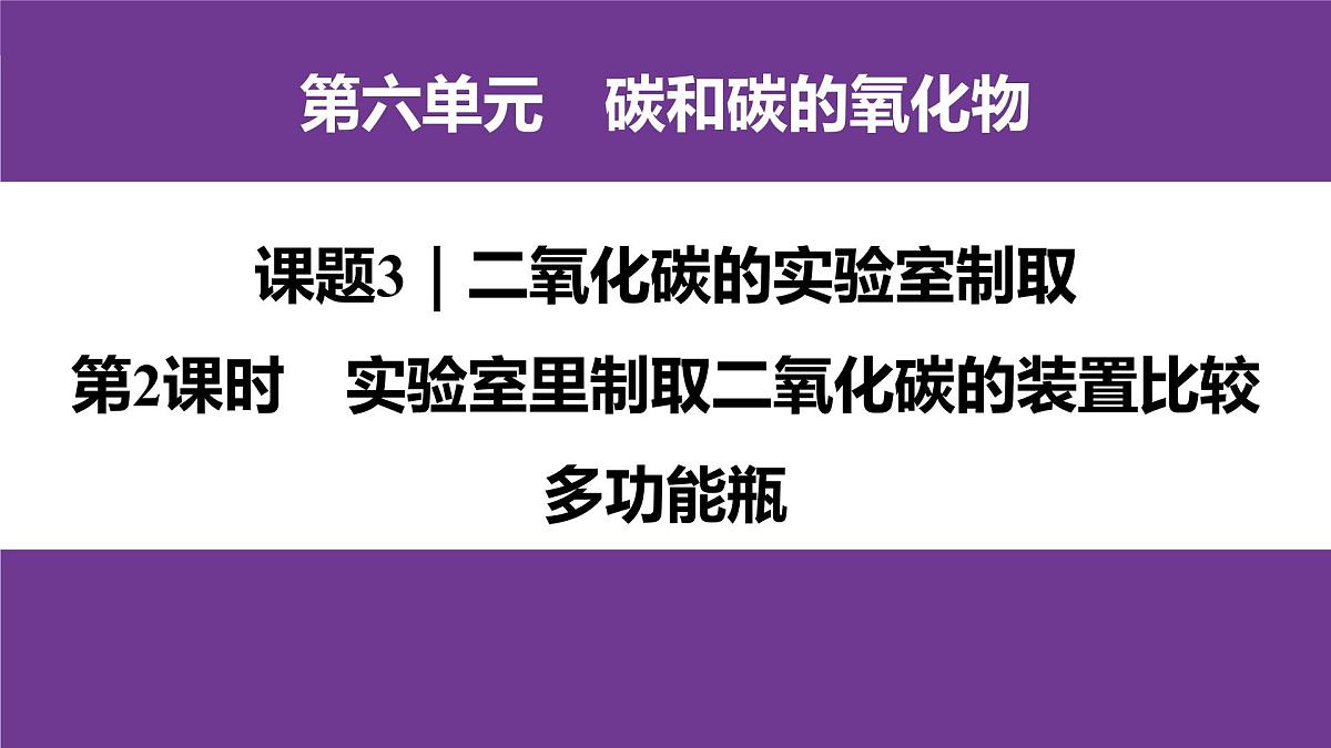 6.3二氧化碳的实验室制取第2课时课件-九年级化学人教版（2024）上册第1页