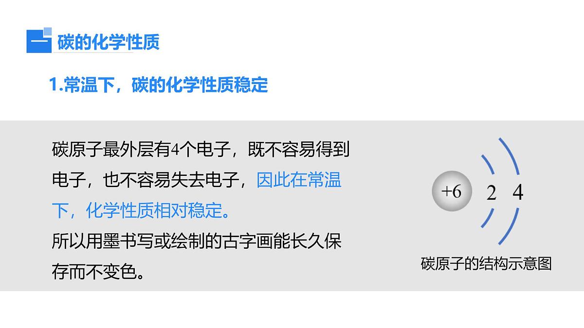 2025年秋新人教版九年级化学上册 6.1.2 碳单质的化学性质（课件）第4页