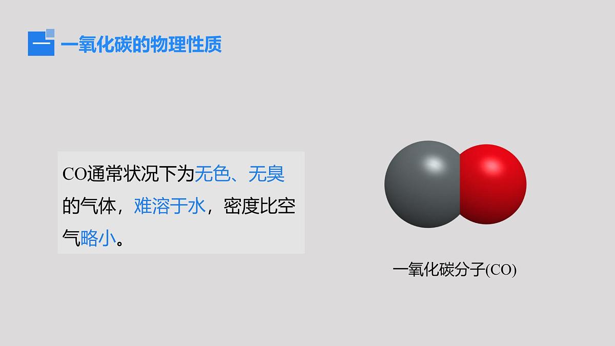 2025年秋新人教版九年级化学上册 6.2.2 一氧化碳（课件）第4页