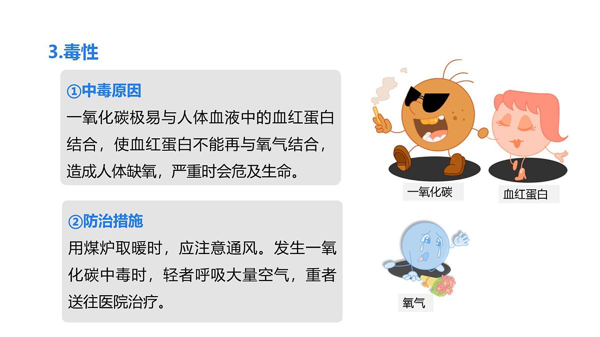 2025年秋新人教版九年级化学上册 6.2.2 一氧化碳（课件）第8页