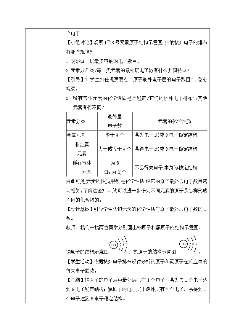 第三单元课题2 原子结构（2）教学设计第3页