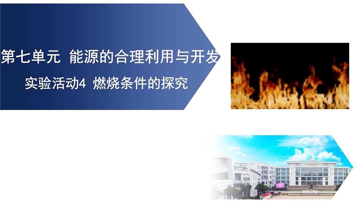 九年级上册化学人教版（2024） 第七单元实验活动4燃烧条件的探究(1)课件第1页