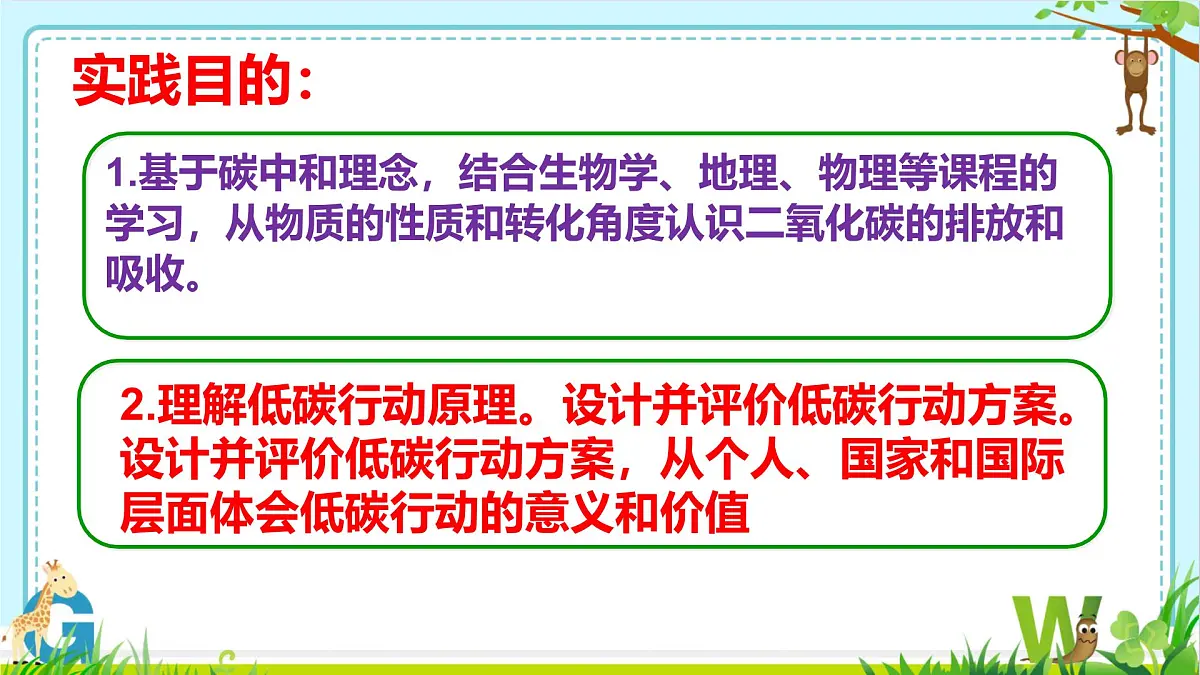 九年级上册化学人教版（2024） 第六单元碳和碳的氧化物 跨学科实践活动5 基于碳中和理念设计低碳行动方案课件PPT第2页