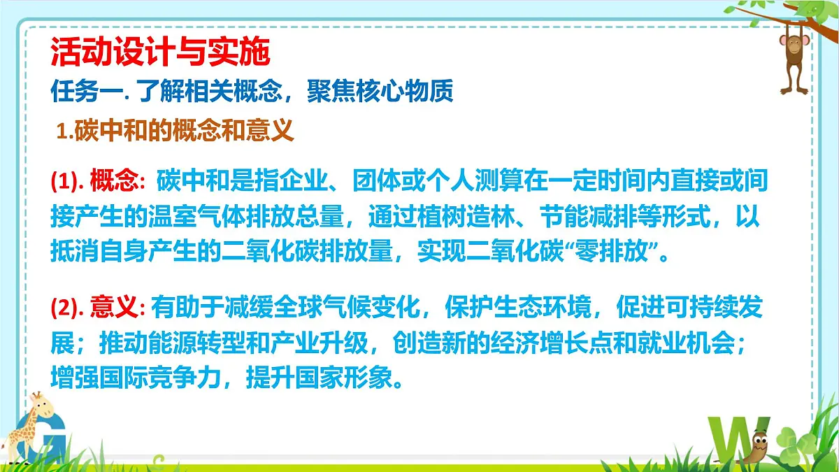 九年级上册化学人教版（2024） 第六单元碳和碳的氧化物 跨学科实践活动5 基于碳中和理念设计低碳行动方案课件PPT第3页