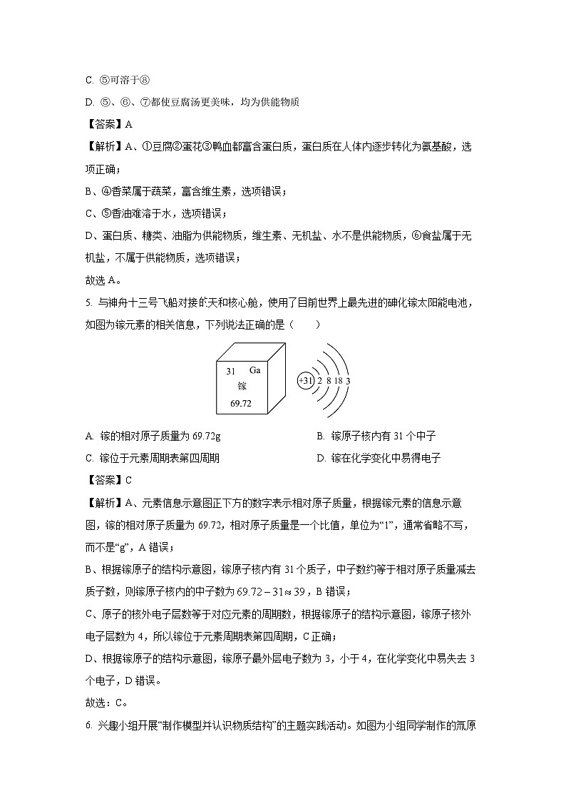 辽宁省盘锦市兴隆台区2025年中考模拟化学试卷（解析版）第3页
