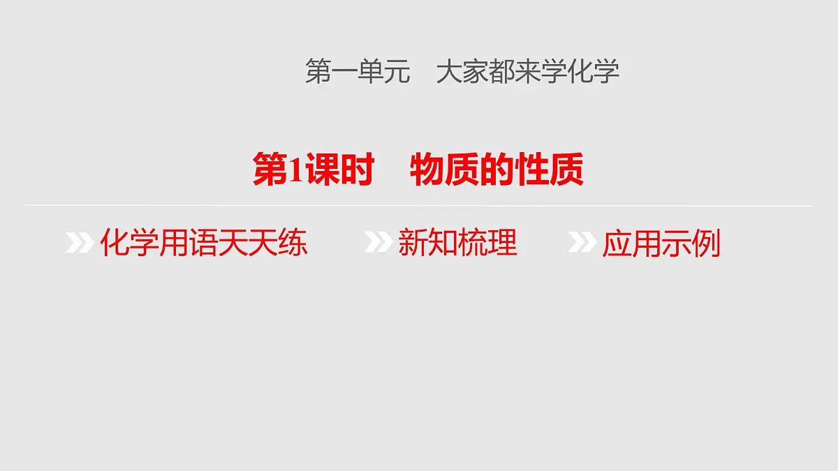 科粤版（2024）化学九年级上册 1.4物质性质的探究第1课时 课件第2页