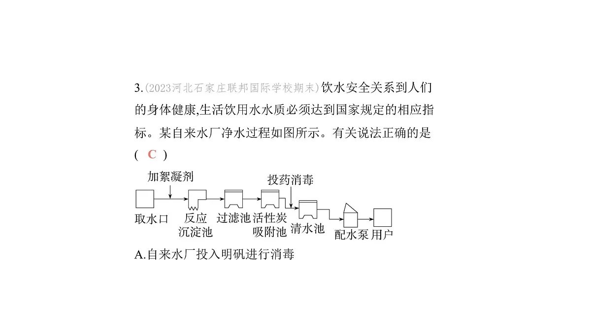 科粤版（2024）化学九年级上册 3. 5 跨学科实践活动：水的净化与自制净水器 课件第4页