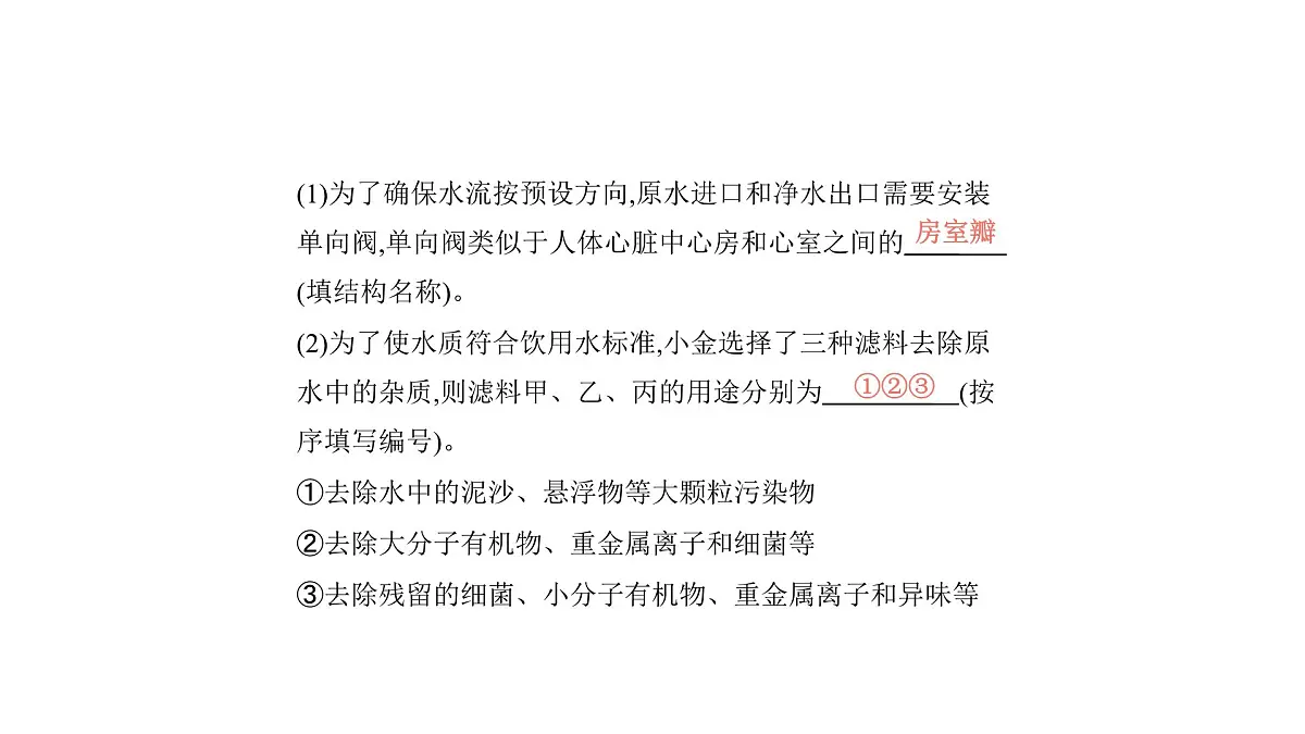 科粤版（2024）化学九年级上册 3. 5 跨学科实践活动：水的净化与自制净水器 课件第8页