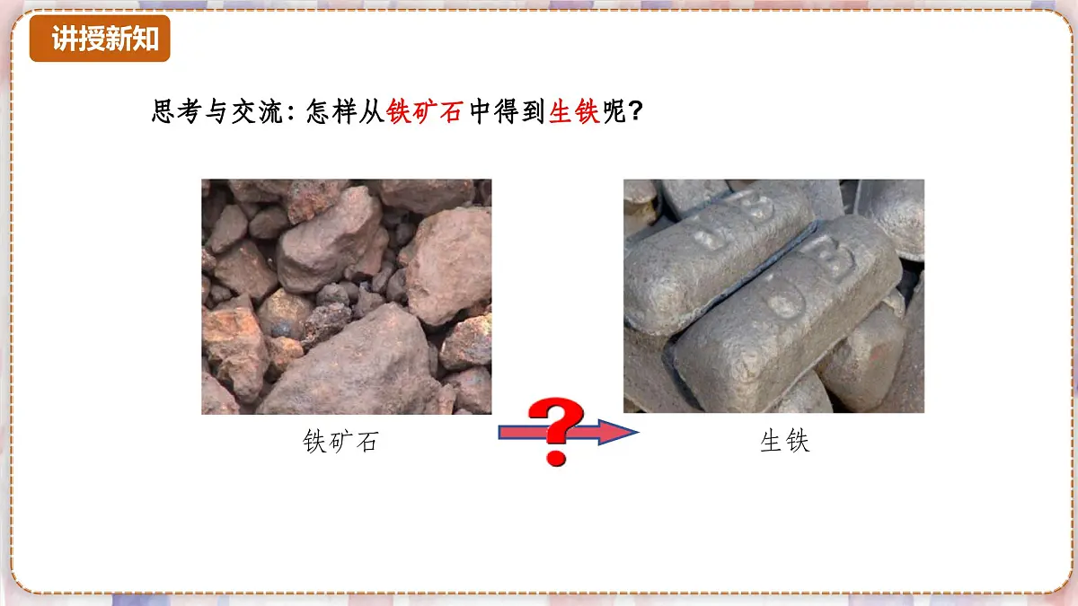 沪科版化学（2024）九年级上册 6.1 课时1 金属矿物及铁的冶炼原理 课件第8页