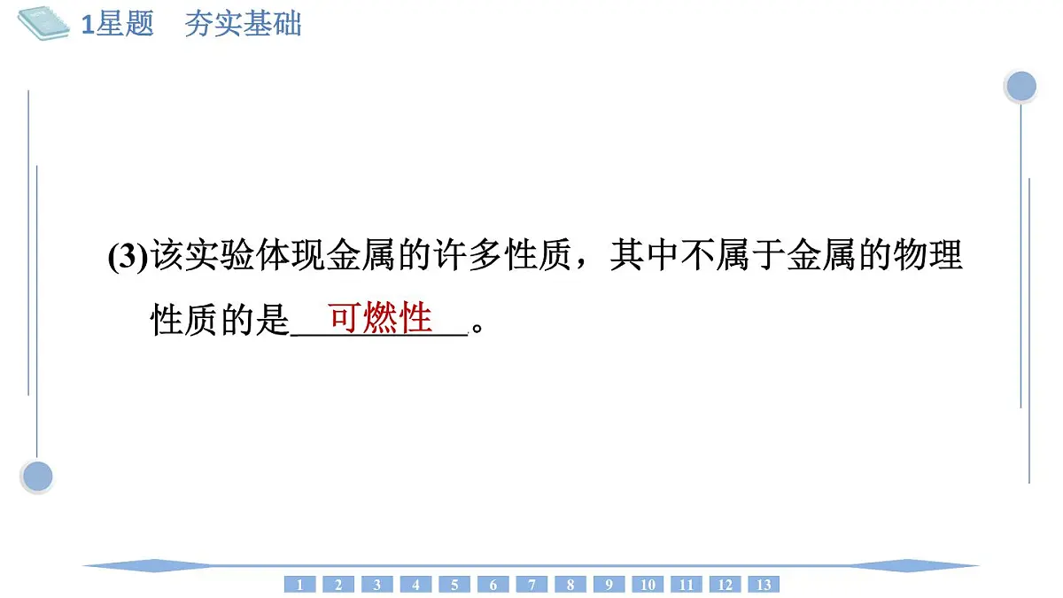 沪科版化学（2024）九年级上册 基础实验5 常见金属的物理性质和化学性质课件第5页
