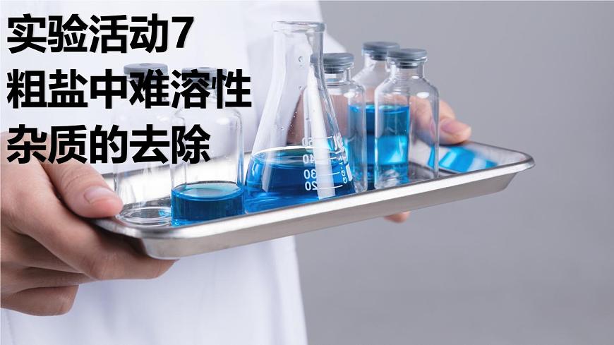 第九单元实验活动7粗盐中难溶性杂质的去除（课件）-2024-2025学年九年级化学人教版下册第1页