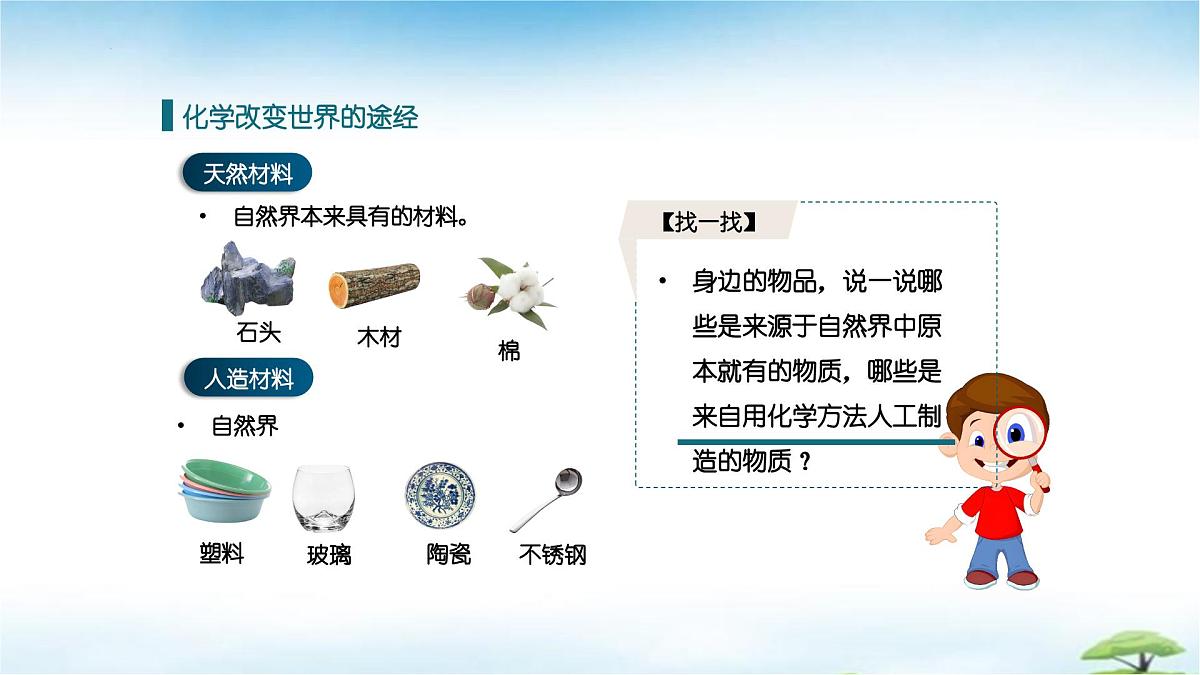 鲁教版初中化学九年级上册第一单元《步入化学殿堂》第一节《化学真奇妙》课件第7页