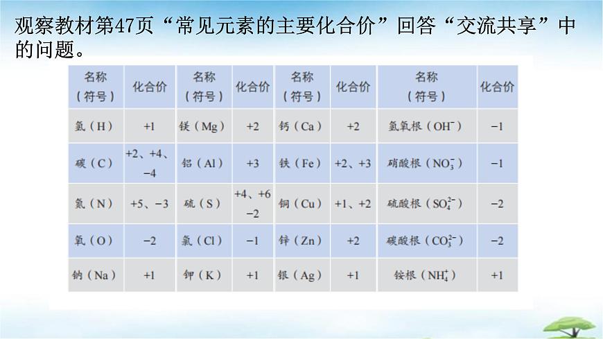 鲁教版初中化学九年级上册第二单元《认识物质的构成》第三节《物质组成的表示》第二课时 课件第7页