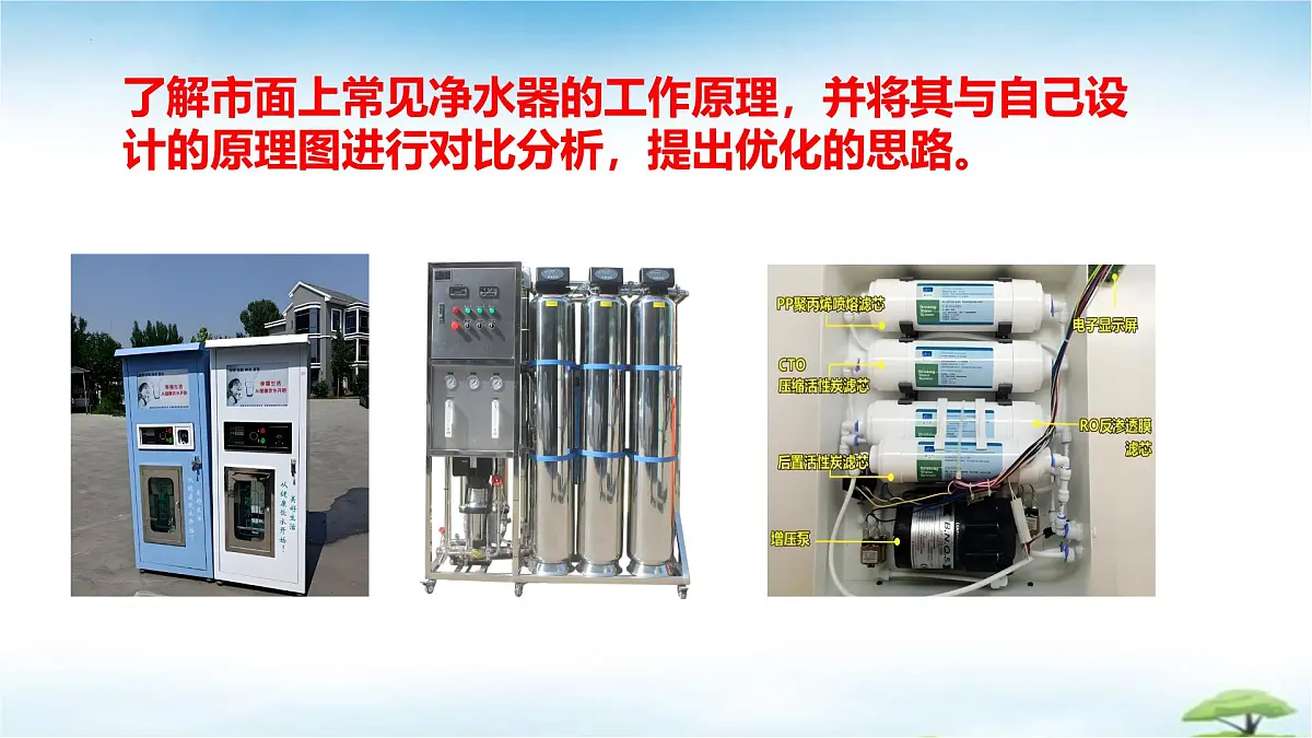 鲁教版初中化学九年级上册第三单元《探索水世界》+跨学科实践活动一+自制简易净水器 课件第2页