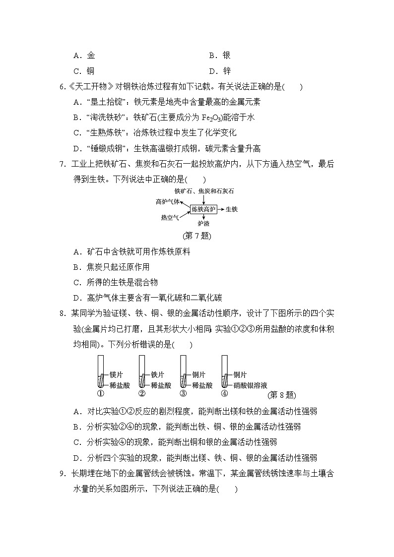2024-2025学年九年级化学上册 第6章 单元测试卷（沪教福建版）第2页