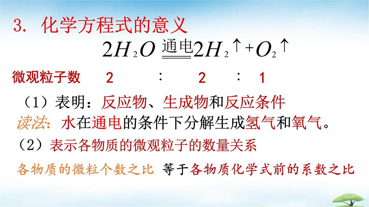 鲁教版初中化学九年级上册第五单元《 定量研究化学反应》第二节《化学反应的表示》  课件第8页