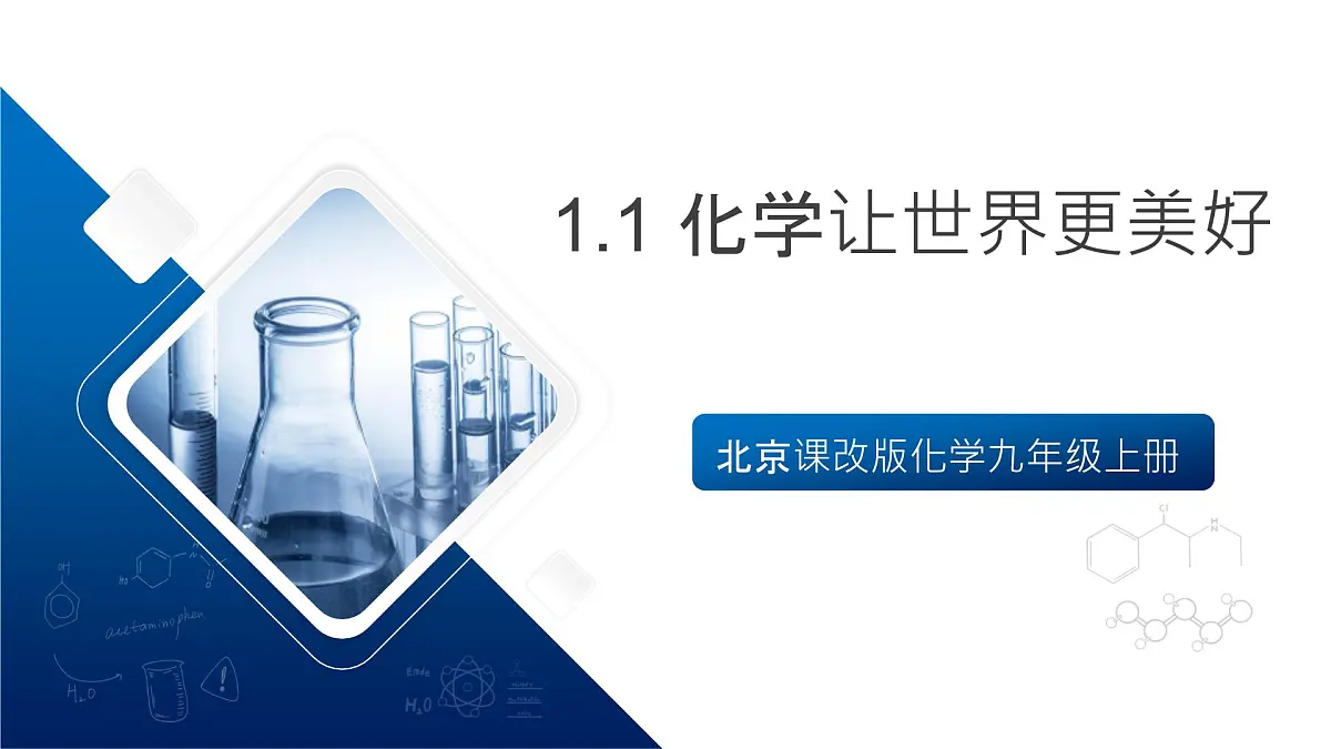 北京课改版化学九上1.1《化学让世界更美好》课件第1页