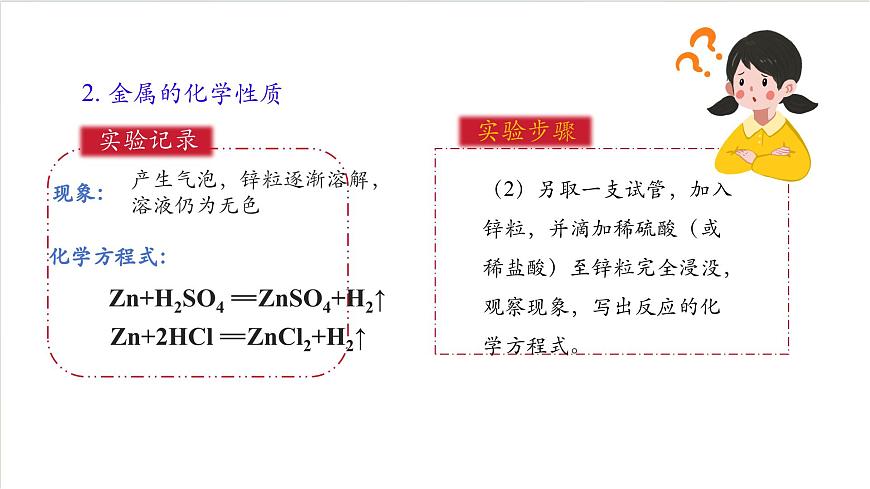 沪教版化学九上  基础实验5 《常见金属的物理性质和化学性质》课件 第6页