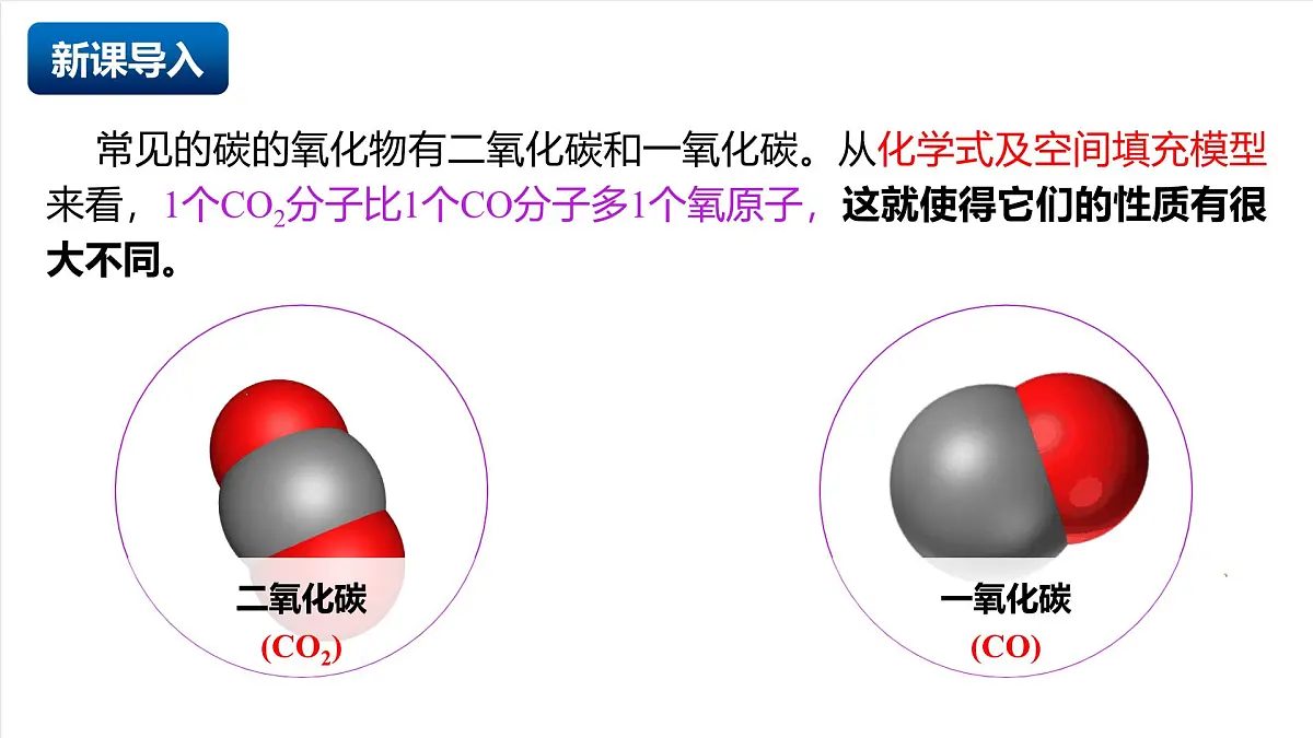 人教版（五四制）化学八年级全册课题2 《碳的氧化物》 第1课时（同步课件）第3页
