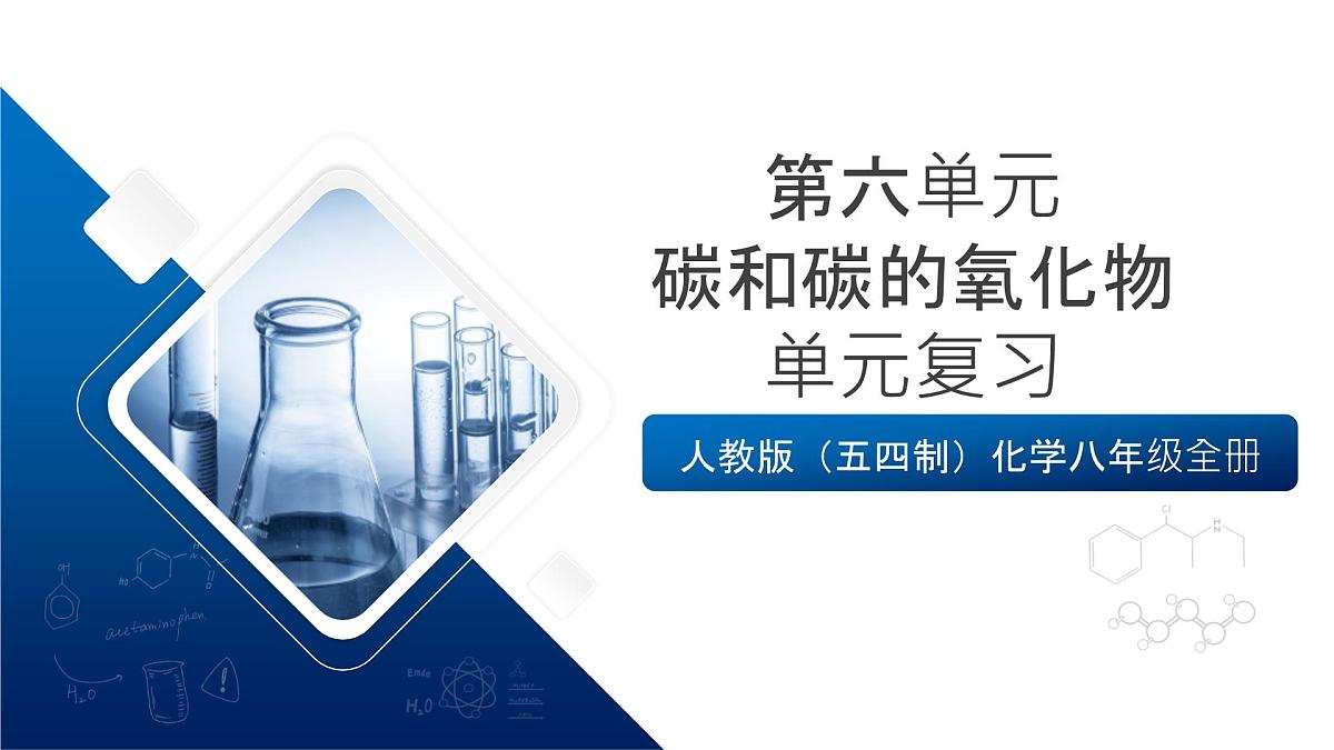人教版（五四制）化学八年级全册第六单元 《碳和碳的氧化物》（复习课件）第1页
