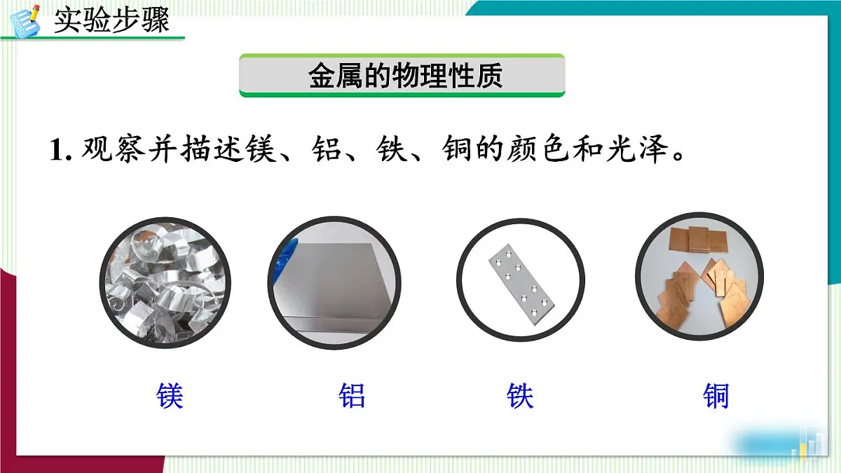 实验活动5 金属的物理性质和某些化学性质第6页