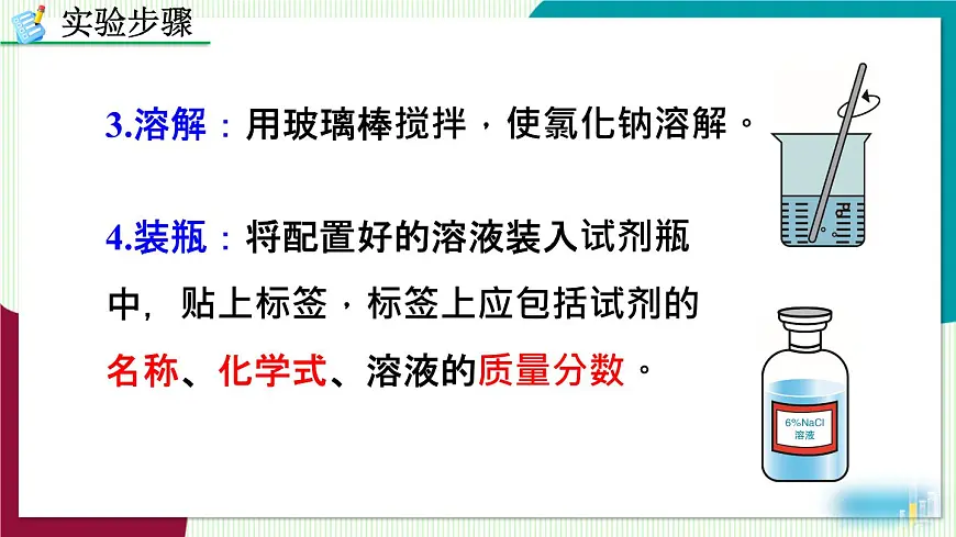 实验活动6 一定溶质质量分数的氯化钠溶液的配制第8页
