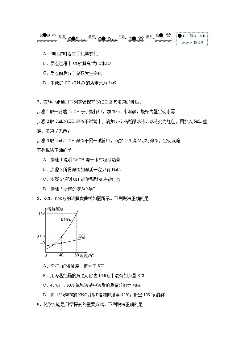 2025年江苏省南通市中考化学真题（无答案）第2页