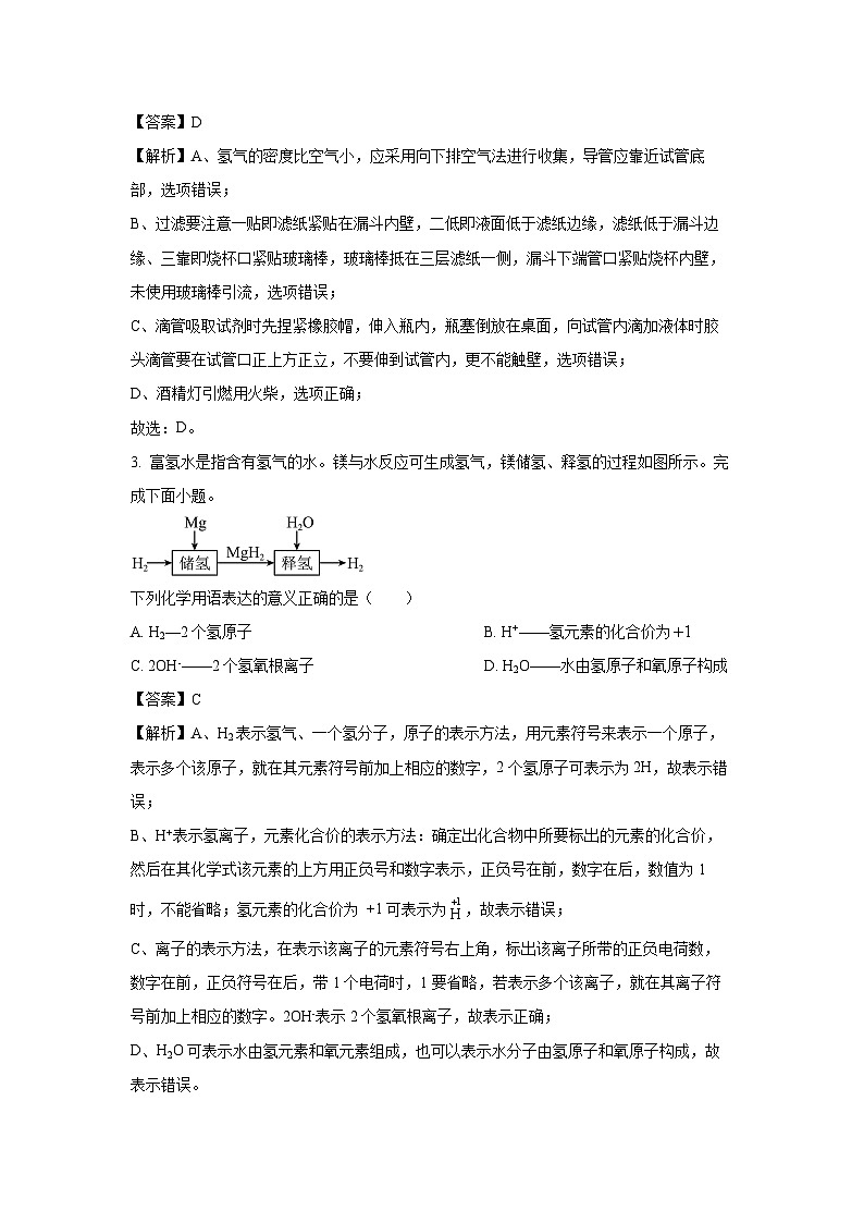 湖北省武汉市2025年中考模拟化学试题（解析版）第2页