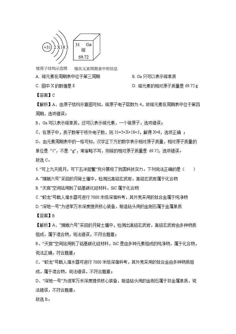 江苏省盐城市建湖县2025年中考四模化学试题（解析版）第3页