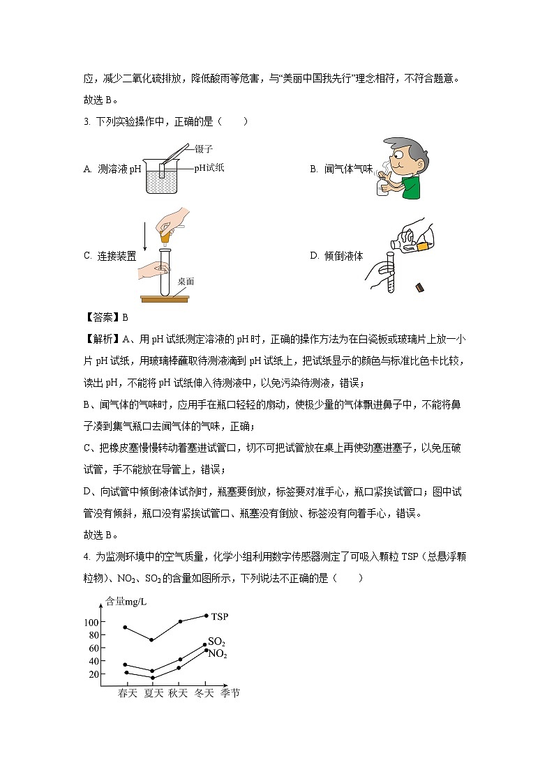 山东省烟台龙口市2025年中考一模化学试题（解析版）第2页