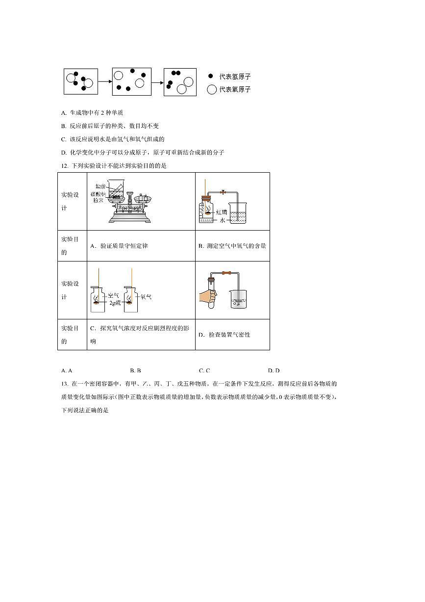 2024～2025学年山东省菏泽市巨野县八年级下期末考试化学试卷(含答案)第3页