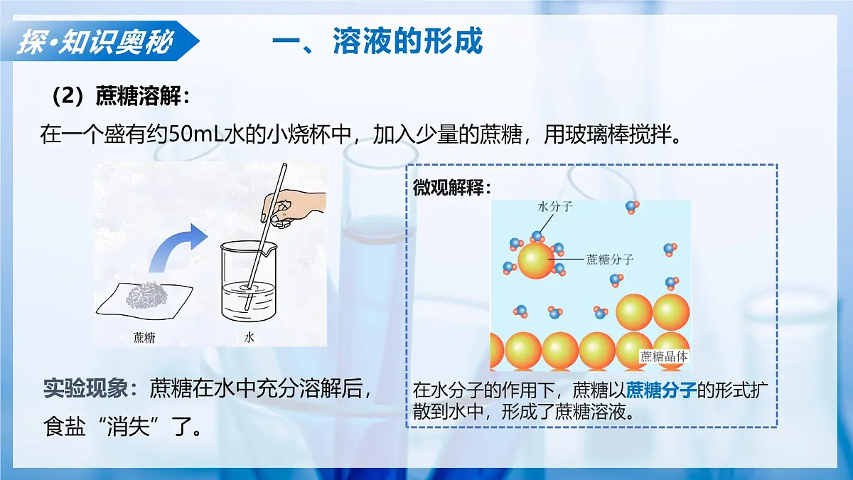 课题1 初探溶液 第1课时（教学课件） 化学沪科版五四学制2024九年级全一册第8页