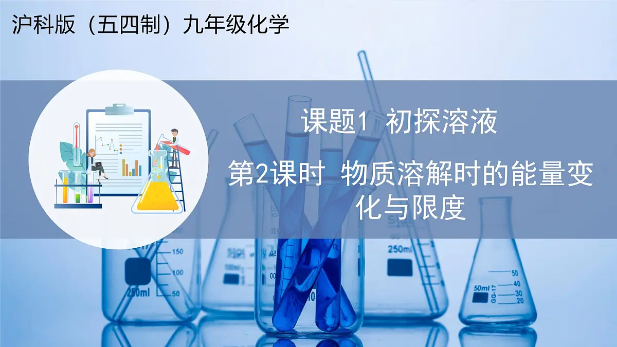 课题1 初探溶液 第2课时（教学课件）化学沪科版五四学制2024九年级全一册第1页